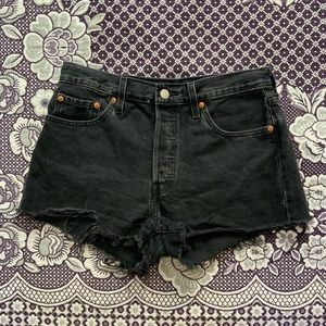 Levi’s 501 Black Denim Shorts